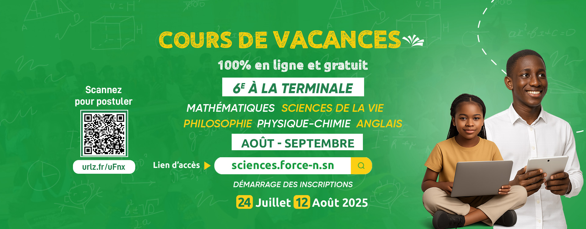 FORCE-N - Cours de vacances 2025